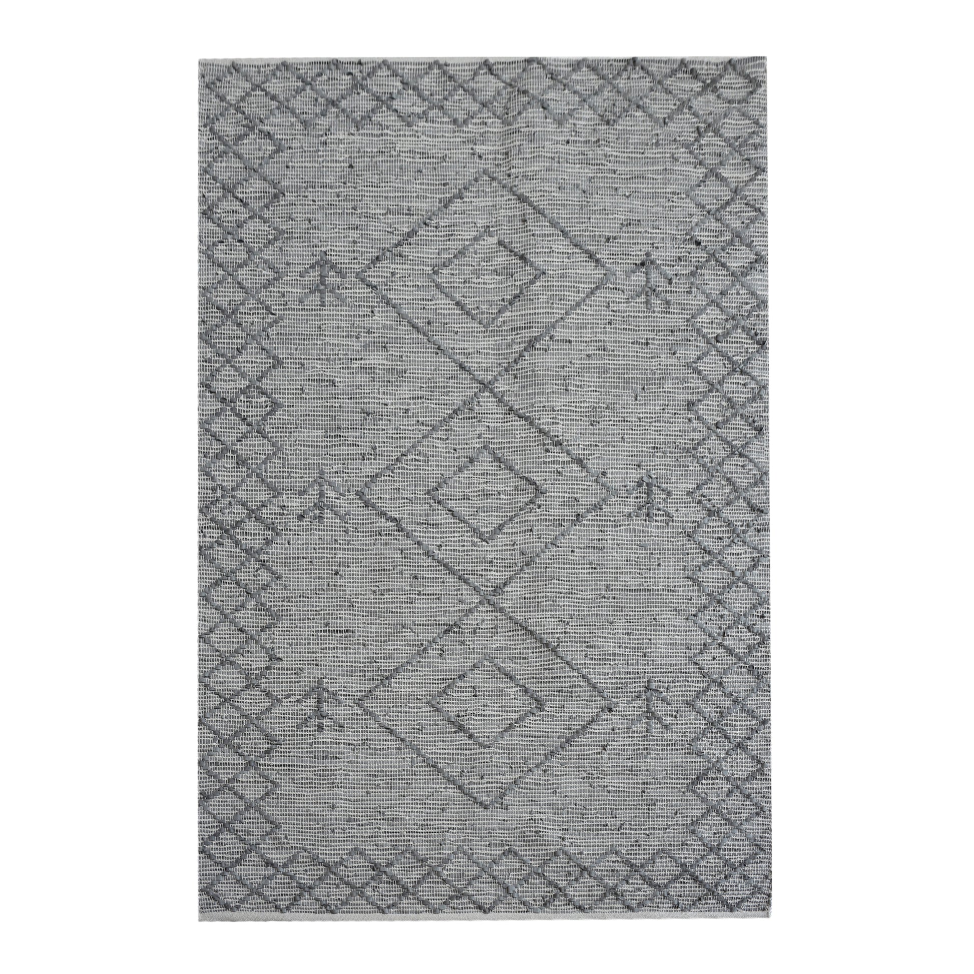 Area Rug, Bedroom Rug, Living Room Rug, Living Area Rug, Indian Rug, Office Carpet, Office Rug, Shop Rug Online, Leather, Silver, Pitloom, Flat Weave, diamond 
