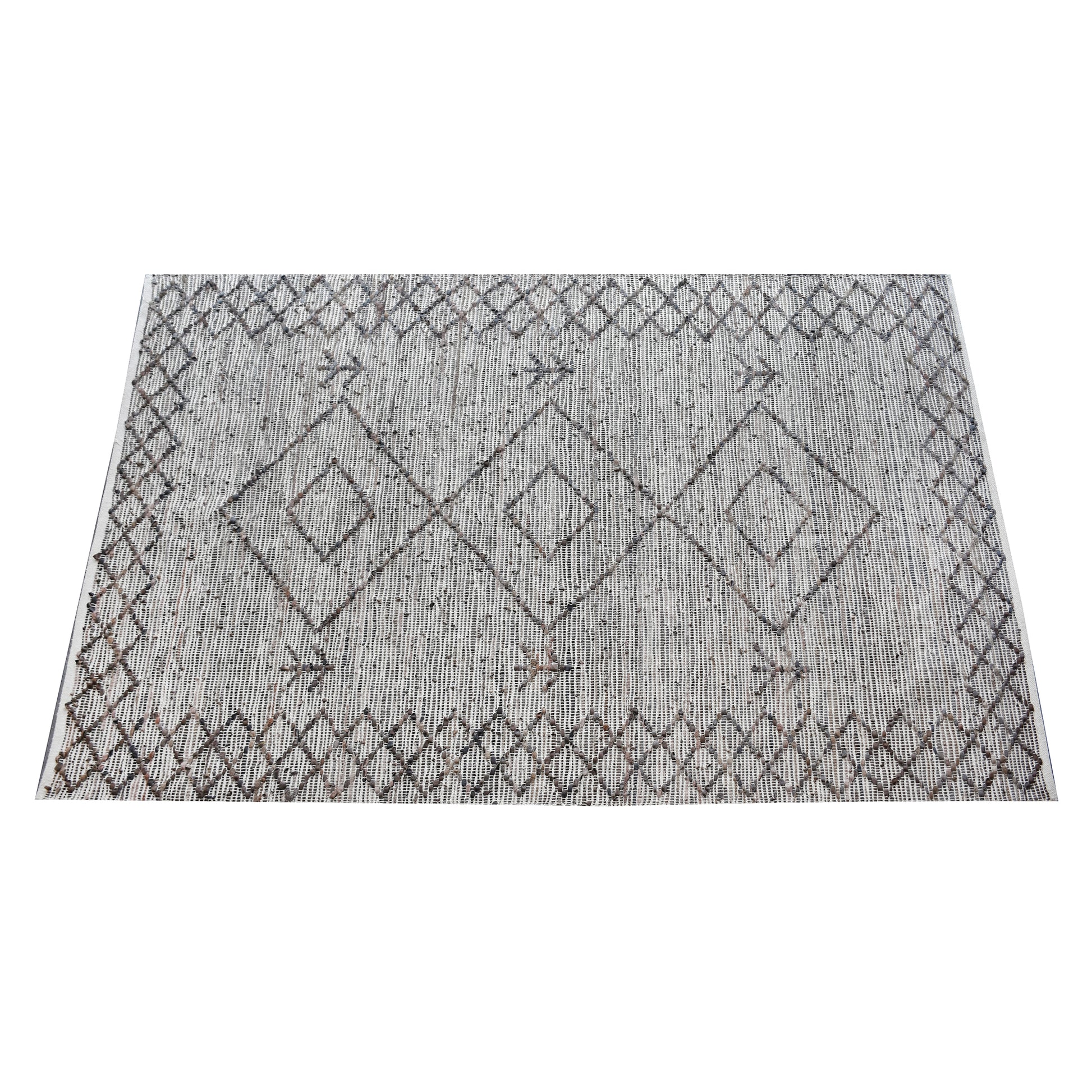 Area Rug, Bedroom Rug, Living Room Rug, Living Area Rug, Indian Rug, Office Carpet, Office Rug, Shop Rug Online, Leather, Brown, Pitloom, Flat Weave, diamond 