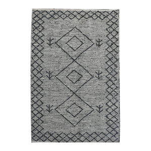 Area Rug, Bedroom Rug, Living Room Rug, Living Area Rug, Indian Rug, Office Carpet, Office Rug, Shop Rug Online, Leather, Charcoal, Pitloom, Flat Weave, diamond 