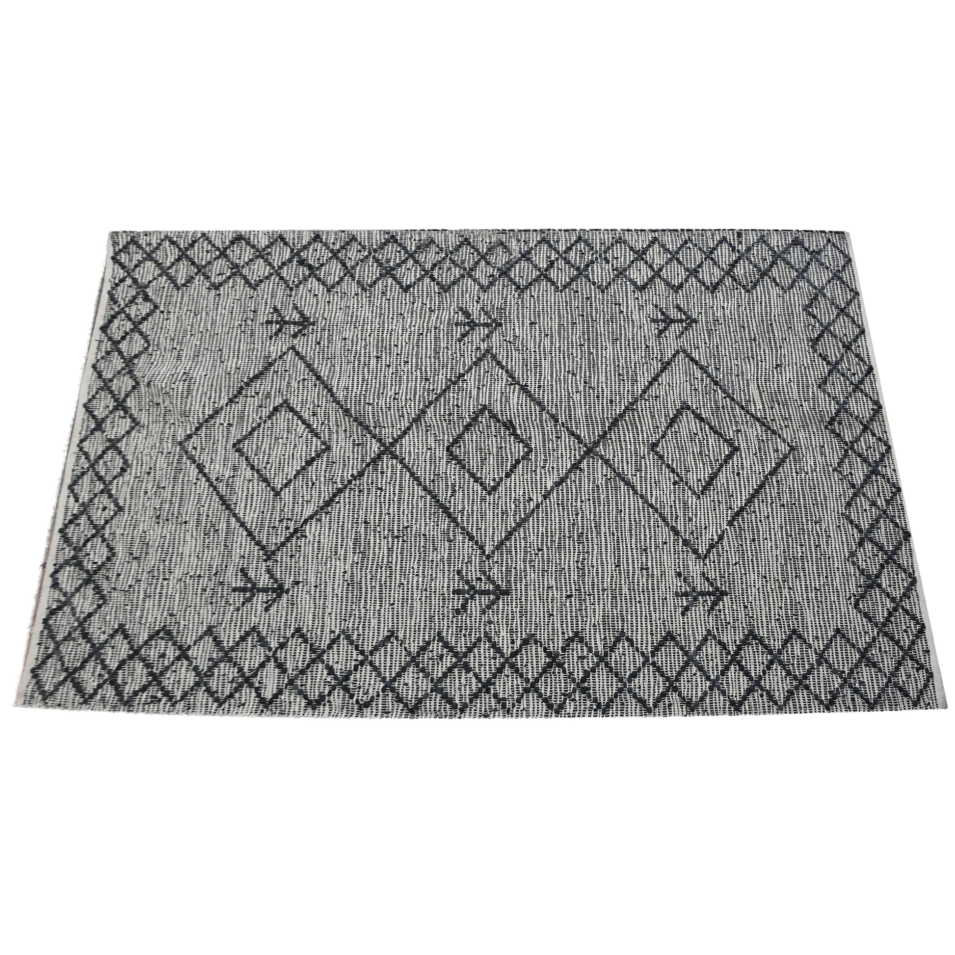 Area Rug, Bedroom Rug, Living Room Rug, Living Area Rug, Indian Rug, Office Carpet, Office Rug, Shop Rug Online, Leather, Charcoal, Pitloom, Flat Weave, diamond 