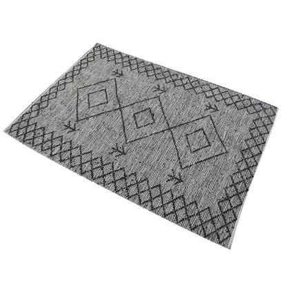Area Rug, Bedroom Rug, Living Room Rug, Living Area Rug, Indian Rug, Office Carpet, Office Rug, Shop Rug Online, Leather, Charcoal, Pitloom, Flat Weave, diamond 