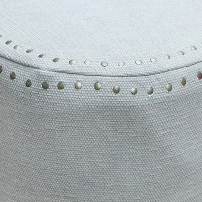 Alfred Bar Stool, Metal, Cotton, Sage, Pitloom, Flat Weave