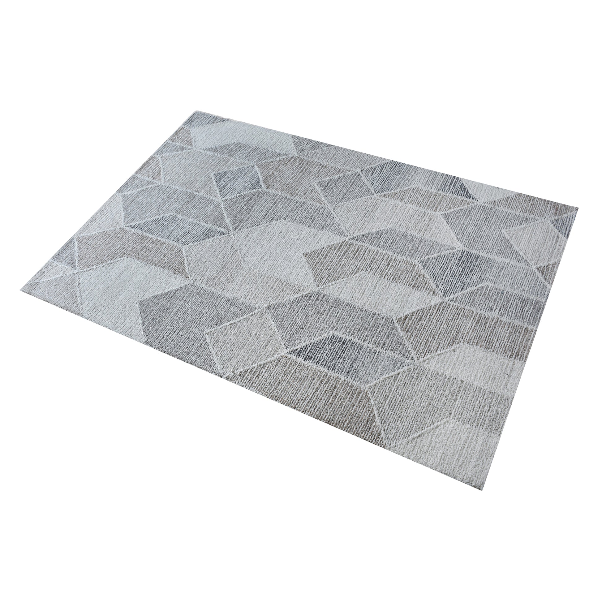 Area Rug, Bedroom Rug, Living Room Rug, Living Area Rug, Indian Rug, Office Carpet, Office Rug, Shop Rug Online, Wool, Natural, Hand woven, Cut And Loop, Geometrical