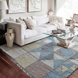 Area Rug, Bedroom Rug, Living Room Rug, Living Area Rug, Indian Rug, Office Carpet, Office Rug, Shop Rug Online, Wool, Multi, Hand knotted, All Cut, geometric 