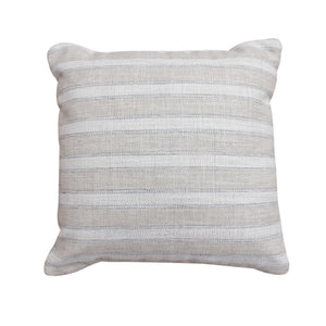 Alnwick Cushion, Blended Fabric, Beige, Natural White, Machine Made, Flat Weave