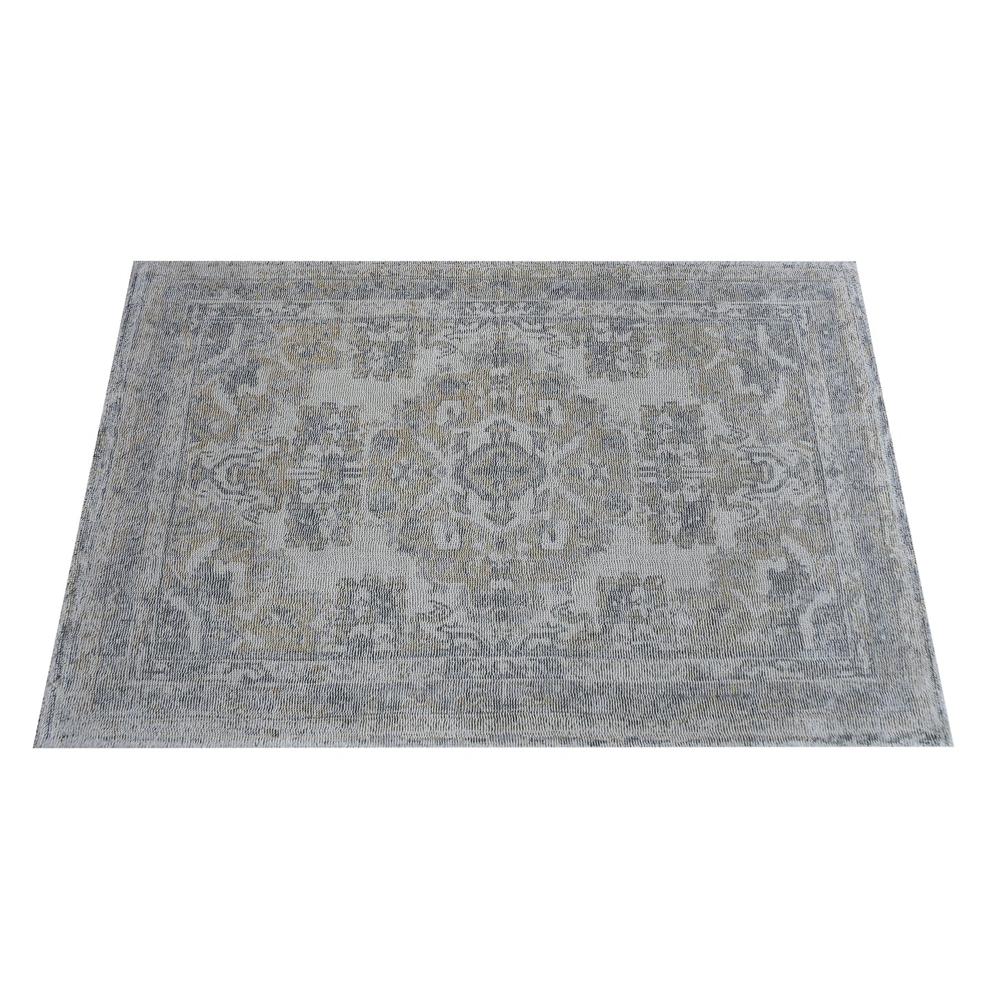 Area Rug, Bedroom Rug, Living Room Rug, Living Area Rug, Indian Rug, Office Carpet, Office Rug, Shop Rug Online, Wool, Cotton, Gold, Charcoal, Bm Fn, All Cut, Printed 