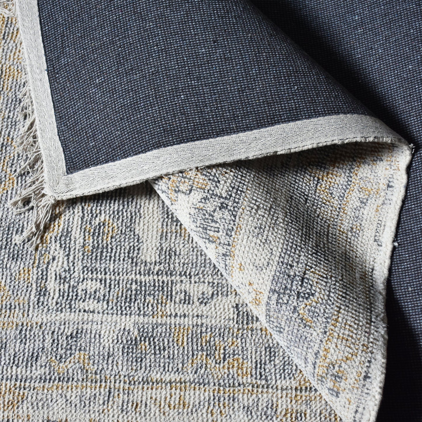 Area Rug, Bedroom Rug, Living Room Rug, Living Area Rug, Indian Rug, Office Carpet, Office Rug, Shop Rug Online, Wool, Cotton, Gold, Charcoal, Bm Fn, All Cut, Printed 