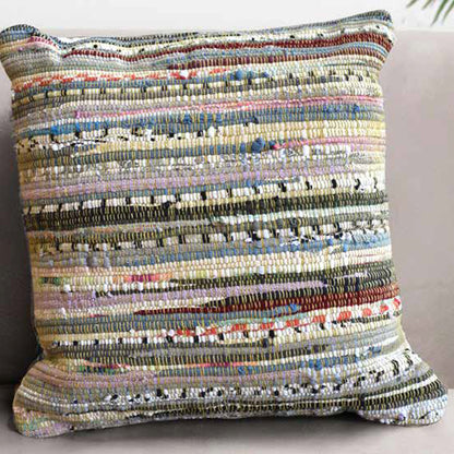 Anser Pillow, Recycled Cotton Fabric, Multi