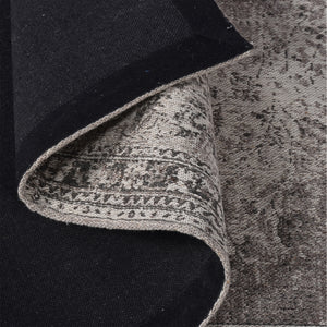 Area Rug, Bedroom Rug, Living Room Rug, Living Area Rug, Indian Rug, Office Carpet, Office Rug, Shop Rug Online, Wool Polyester Blend, Natural White, Charcoal, Jaquard Durry, Flat Weave, Printed 