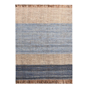 Area Rug, Bedroom Rug, Living Room Rug, Living Area Rug, Indian Rug, Office Carpet, Office Rug, Shop Rug Online, Denim, Hemp, Natural, Blue, Punja, Flat Weave, Textured