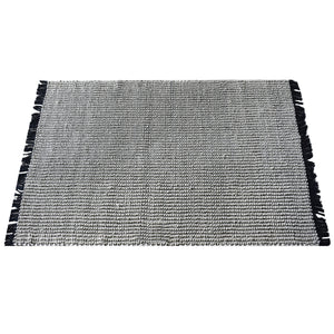 Area Rug, Bedroom Rug, Living Room Rug, Living Area Rug, Indian Rug, Office Carpet, Office Rug, Shop Rug Online, Cotton, Natural White, Black, Plain