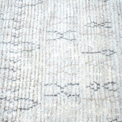 Area Rug, Bedroom Rug, Living Room Rug, Living Area Rug, Indian Rug, Office Carpet, Office Rug, Shop Rug Online, Wool, Viscose, Natural White, Grey, Hand knotted, All Cut, Traditional