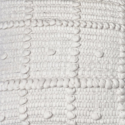 Arrino Pillow, Cotton, Natural White, Pitloom, All Loop