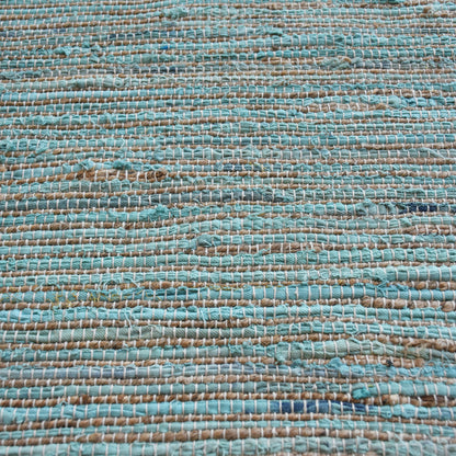 Area Rug, Bedroom Rug, Living Room Rug, Living Area Rug, Indian Rug, Office Carpet, Office Rug, Shop Rug Online, Hemp, Recycled Fabric, Sky, Pitloom, Flat Weave, Textured