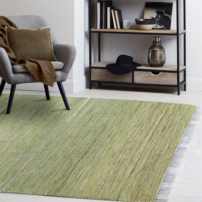 Area Rug, Bedroom Rug, Living Room Rug, Living Area Rug, Indian Rug, Office Carpet, Office Rug, Shop Rug Online, Hemp, Recycled Fabric, Lime, Pitloom, Flat Weave, Textured