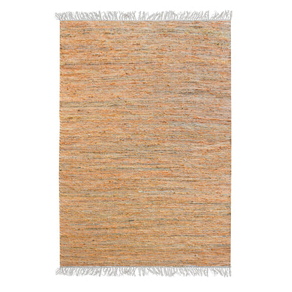 Area Rug, Bedroom Rug, Living Room Rug, Living Area Rug, Indian Rug, Office Carpet, Office Rug, Shop Rug Online, Hemp, Recycled Fabric, Orange, Pitloom, Flat Weave, Textured