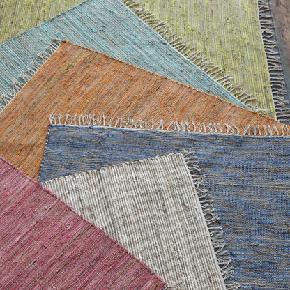 Area Rug, Bedroom Rug, Living Room Rug, Living Area Rug, Indian Rug, Office Carpet, Office Rug, Shop Rug Online, Hemp, Recycled Fabric, Pitloom, Flat Weave, Textured