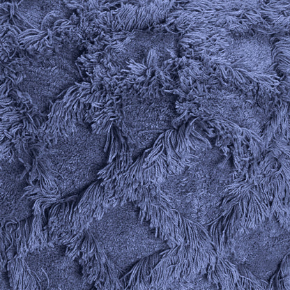 Asuka Pouf, Super Soft Cotton, Navy, Bm Sn, All Cut
