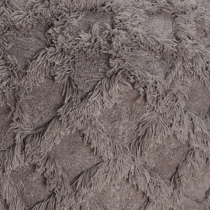 Asuka Pouf, Super Soft Cotton, Taupe, Bm Sn, All Cut