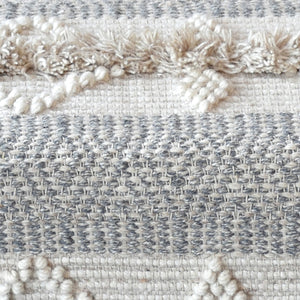 Atari Bench, Wool, Natural, Pitloom, Cut And Loop