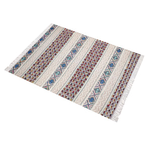 Area Rug, Bedroom Rug, Living Room Rug, Living Area Rug, Indian Rug, Office Carpet, Office Rug, Shop Rug Online, Cotton, Printed, Wool, Polyester, Multi, Pitloom, Flat Weave, Geometrical