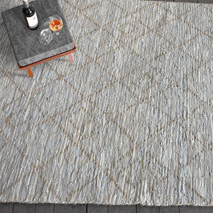 Area Rug, Bedroom Rug, Living Room Rug, Living Area Rug, Indian Rug, Office Carpet, Office Rug, Shop Rug Online, Leather, Hemp, Natural, Natural White, Pitloom, Flat Weave, Geometrical