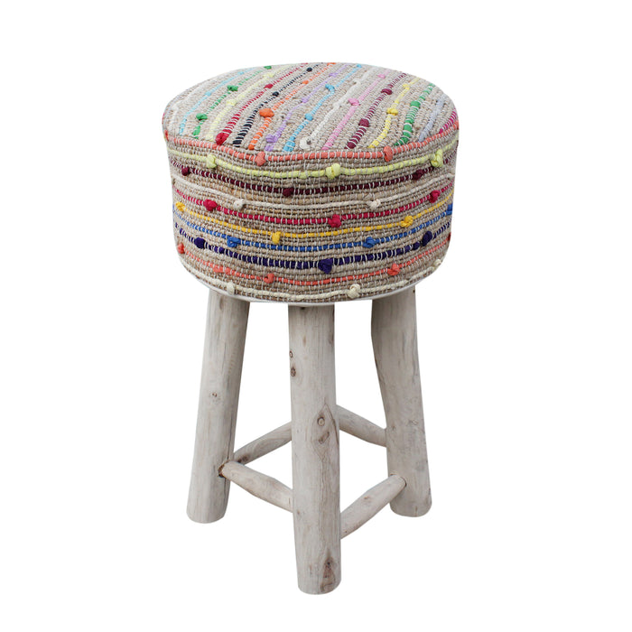 BERRIES BAR STOOL - JUTE/ COTTON