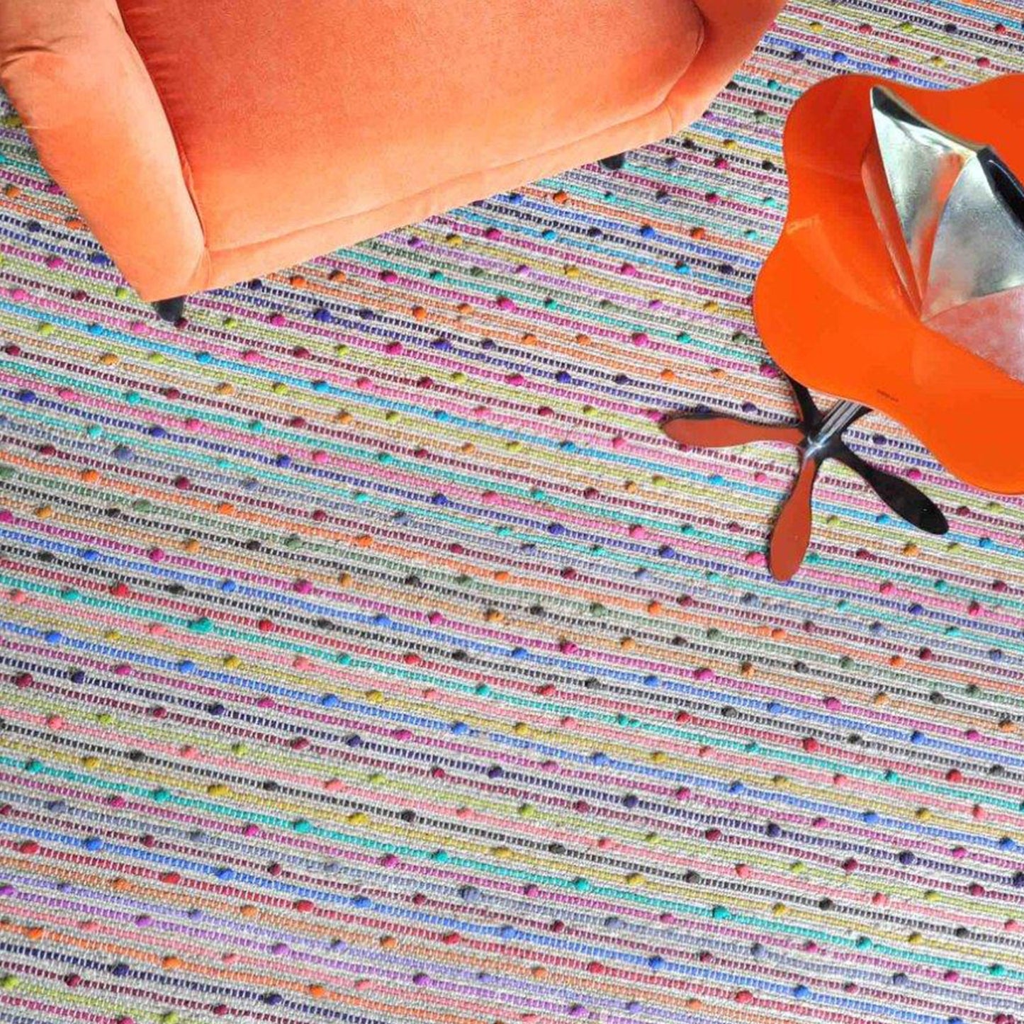 BERRIES RUG - JUTE/ RECYCLED FABRIC