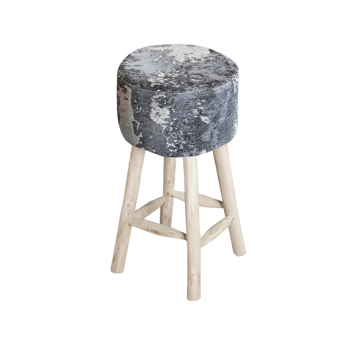 BOVION BAR STOOL - COTTON CHENILLE
