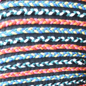 Bridin Pillow, Pet, Charcoal, Multi, Hm Stitching, Flat Weave