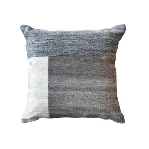 Buffy Pillow, Wool, Viscose, Grey, Natural