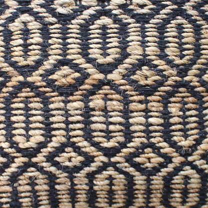 Cabos Pillow, Hemp, Cotton, Natural, Charcoal, Pitloom, Flat Weave