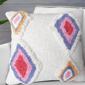 Canby Cushion, Cotton, Natural White, Multi, Bm Fn, All Cut