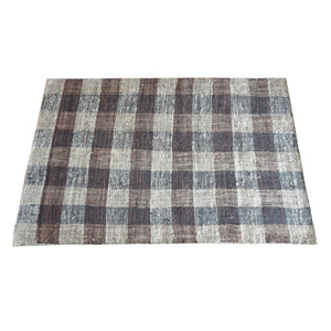 Area Rug, Bedroom Rug, Living Room Rug, Living Area Rug, Indian Rug, Office Carpet, Office Rug, Shop Rug Online, Hemp, Brown, Natural, Punja, Flat Weave , Checkers