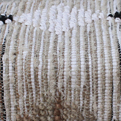 Caspia Bench, Cotton Rag, Jute, Cotton Salvage, Natural, Natural White, Pitloom, All Loop 