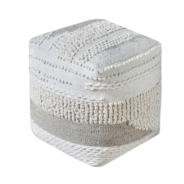 CHINON POUF - WOOL/ CHENILLE