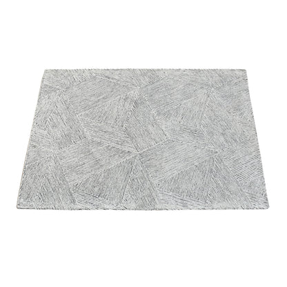Area Rug, Bedroom Rug, Living Room Rug, Living Area Rug, Indian Rug, Office Carpet, Office Rug, Shop Rug Online, Wool, Grey, Natural White, Hand tufted, Cut And Loop, Textured
