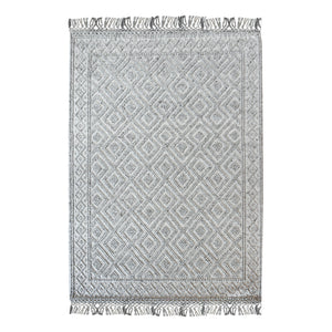 Area Rug, Bedroom Rug, Living Room Rug, Living Area Rug, Indian Rug, Office Carpet, Office Rug, Shop Rug Online, Wool, Viscose Mix, Grey, Pitloom, All Loop, Geometrical