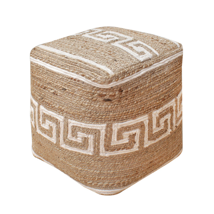 CORDOBA POUF - JUTE/ WOOL