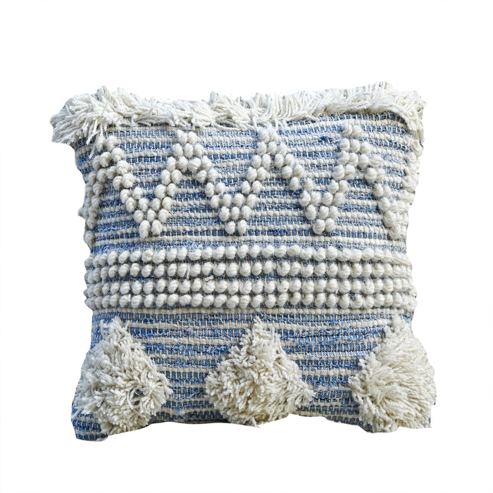 CORVUS PILLOW - DENIM/ WOOL