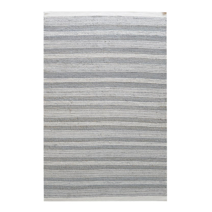 Area Rug, Bedroom Rug, Living Room Rug, Living Area Rug, Indian Rug, Office Carpet, Office Rug, Shop Rug Online, Hemp, Wool, Grey, Natural White, Pitloom, Flat Weave, Stripes