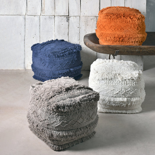 Curlew Pouf, Super Soft Cotton, Bm Sn, All Cut