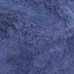 Curlew Pouf, Super Soft Cotton, Navy, Bm Sn, All Cut
