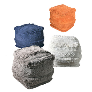 Curlew Pouf, Super Soft Cotton, Bm Sn, All Cut