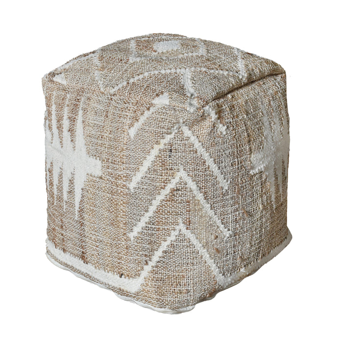 CURRAW  POUF - JUTE/ WOOL