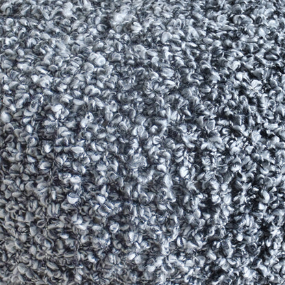 Dales Pouf, Polyester, Grey, Charcoal, Hm Knitted, Flat Weave