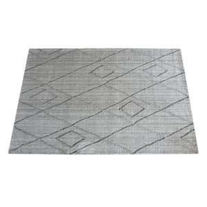 Area Rug, Bedroom Rug, Living Room Rug, Living Area Rug, Indian Rug, Office Carpet, Office Rug, Shop Rug Online, Wool, Natural Grey, Hand woven, All Loop, Geometrical