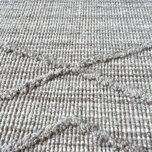 Area Rug, Bedroom Rug, Living Room Rug, Living Area Rug, Indian Rug, Office Carpet, Office Rug, Shop Rug Online, Wool, Natural Grey, Hand woven, All Loop, Geometrical