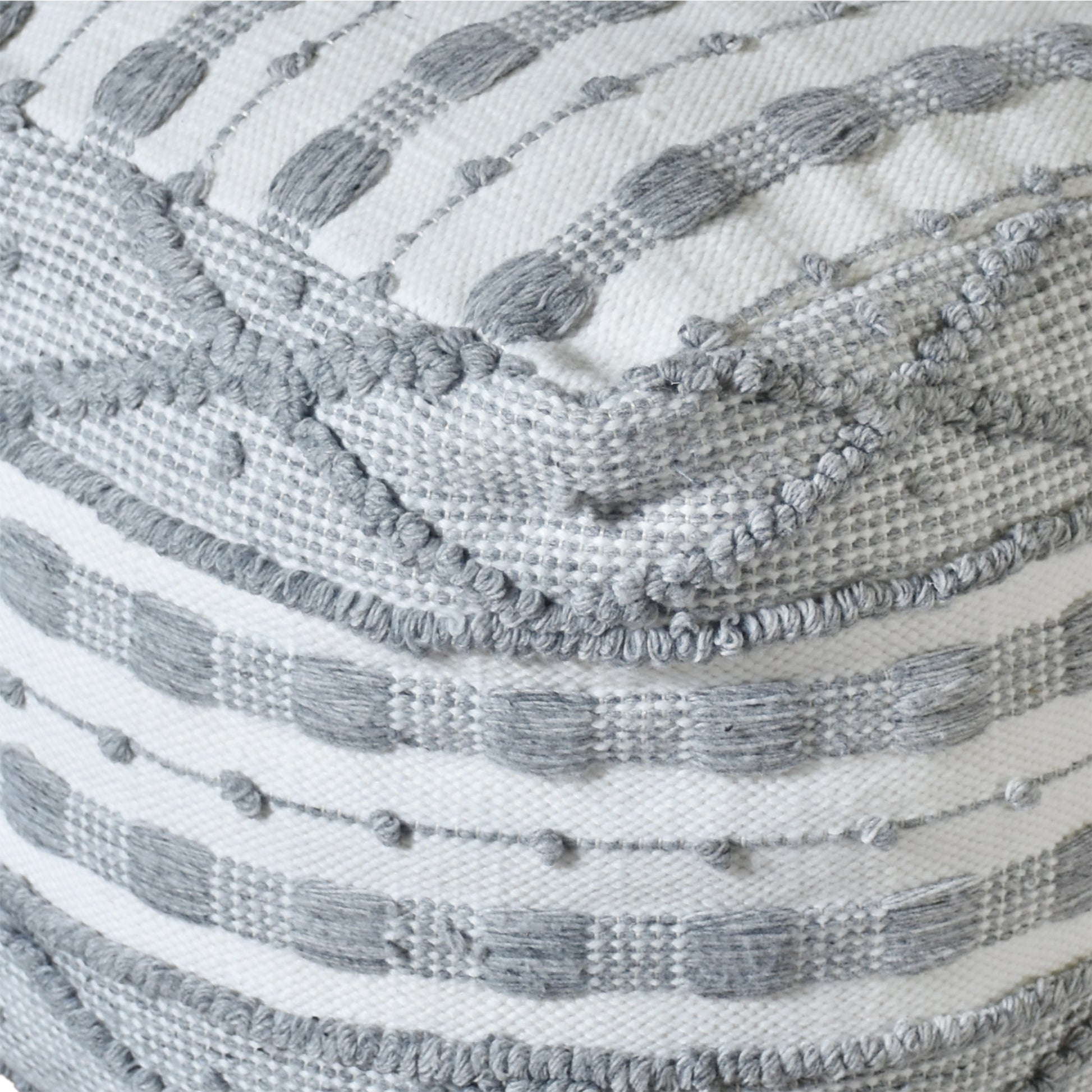 Darney-Ii Pouf, Pet, Grey, Pitloom, All Loop