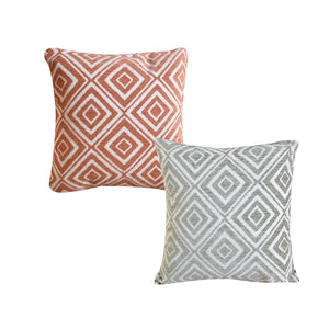 Dauria Pillow, Cotton, Acrylic, Polyester, Jaquard Durry, Flat Weave